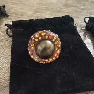 Alexis Bittar Lucite Confetti Ring Sz 7